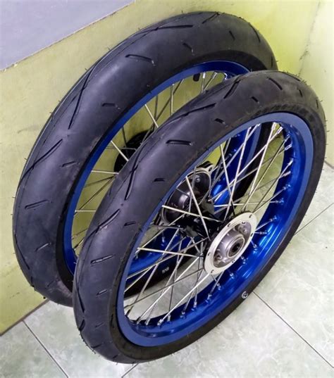 Roda Set Velg Set Ban Set Klx Model Cacing Velg Rossy