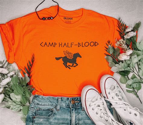 Percy Jackson Camp Half Blood T Shirt Etsy