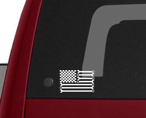 Mechanics Flag Vinyl Decal Mechanics Flag Decal Mechanic Etsy