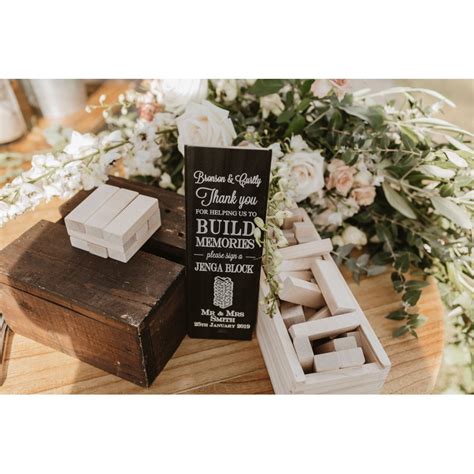 Jenga Blocks Wedding