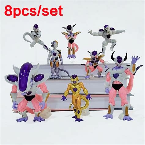 8 Unids Set Anime Figura Dragon Ball Z Freezer Juego Completo Figurine