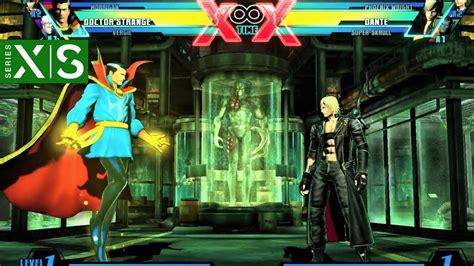 Doctor Strange And Vergil Vs Dante And Super Skrull Hardest Ai Ultimate Marvel Vs Capcom 3