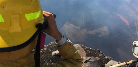 Lava Lake Drops At Kilauea Volcano Summit