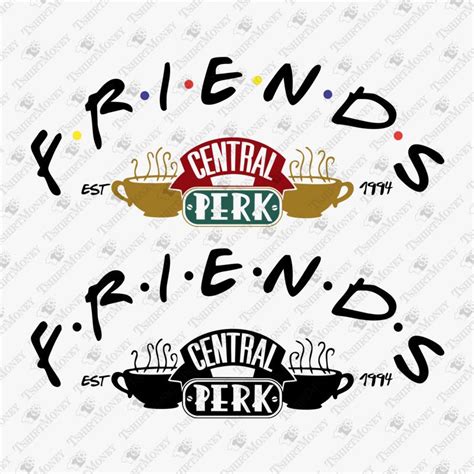 Friends Tv Show Svg File Central Perk Svg Vinyl Cut File Etsy Images