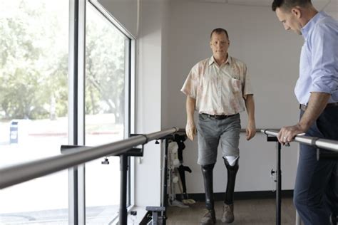 Learning To Walk With A Prosthetic Leg Hanger Clinic