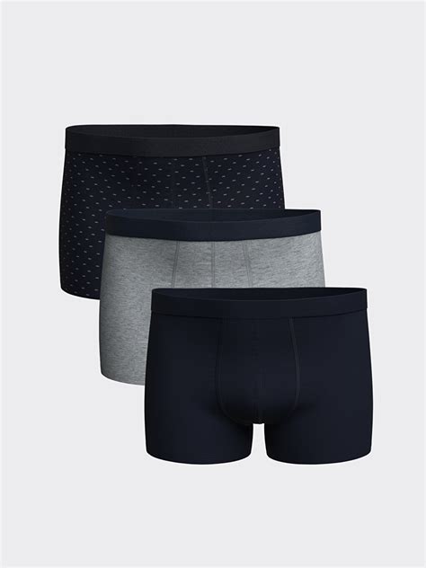 Standard Fit Cotton Flexible Mens Boxer 3 Piece W38855z8 Lsj