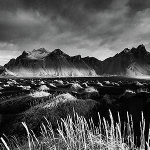 Sunset At Vestrahorn Mountain And Stokksnes Beach Photograph By Alexios