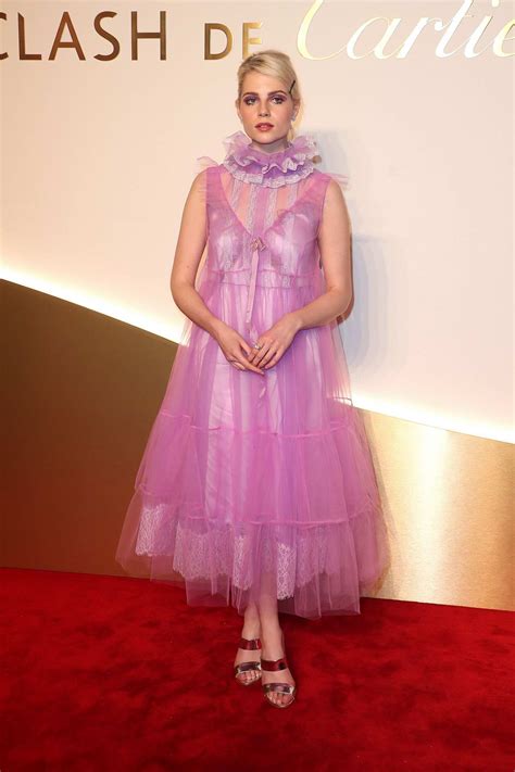 Lucy Boynton Attends Clash De Cartier Photocall At La Conciergerie In