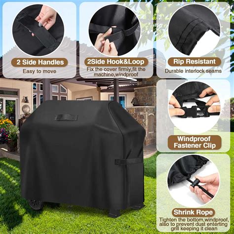 King Do Way 210d Bbq Cover Outdoor Dust Waterproof Weber Heavy Duty Grill Cover Rain Protective