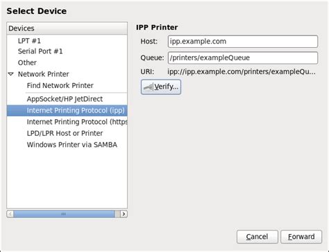 21.3.5. Adding an IPP Printer | Red Hat Product Documentation