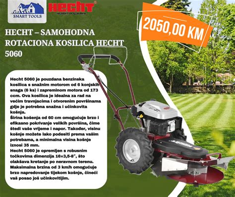 Hecht Samohodna rotaciona kosilica HECHT 5060 Kosilice i kopačice