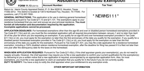 Texas Homestead Exemption Form ≡ Fill Out Printable Pdf Forms Online