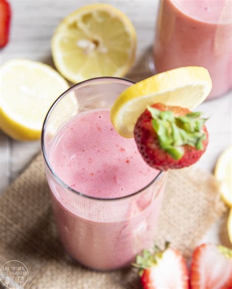 Strawberry Lemonade Smoothie Like Mother Like Daughter