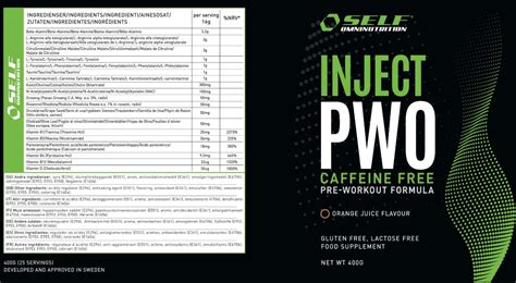 Inject Pwo Caffeine Free 400g Self Omninutrition Tehonlisääjä Pps