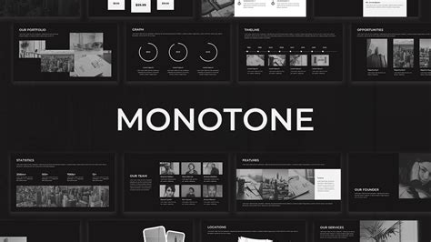 Monotone Presentation Templates For Google Slides SlideKit