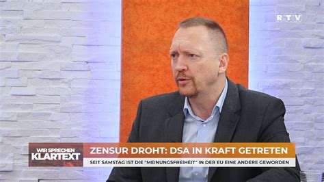 Wir Sprechen Klartext Zensur Droht Dsa In Kraft Getreten Youtube