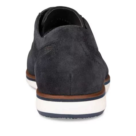 Derbies NAVY Men LEATHER Slip On DENIM SIDE CUIR