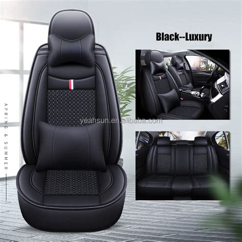 Luxury Waterproof Car Seat Covers Universal Full Set Pu Leather Seat