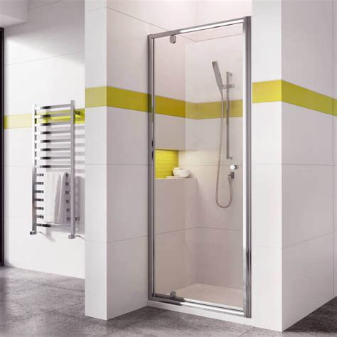 In6 V2 Shower Pivot Door 6mm In Chrome 800mm