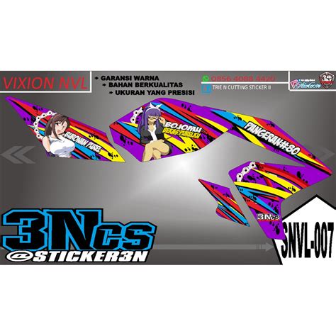 Jual Decal Sticker Yamaha Vixion Nvl Cewek Sexi Shopee Indonesia