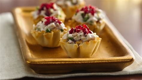 Cranberry Chicken Fillo Cups Recipe BettyCrocker