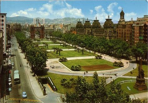 Passeig Lluís Companys i Arc de Triomf 1965 1970 Barcelona Fotos