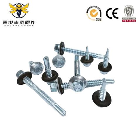 Stainless Steel Hex Head Building Roofing Tek Screws Self Drilling