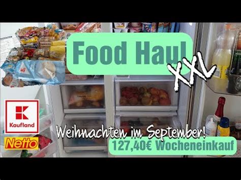 Food Haul XXL 127 40 Wocheneinkauf 5 Personen Kaufland Netto