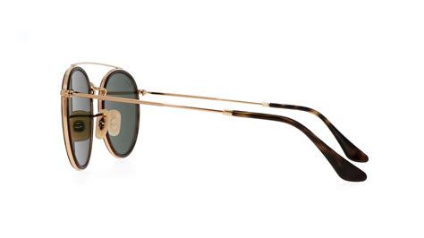 Sonnenbrille Ray Ban Round Double Bridge Gold RB3647N 001 51 22 G 15