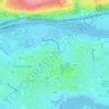 Cork City North West Topographic Map Elevation Terrain