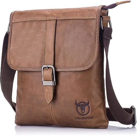 Bolso De Hombro De Cuero Bolsa De Mensajero Para Hombre Vertical 9 7