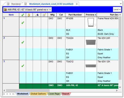options   panel configuration office