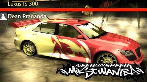 NFS Most Wanted Lexus IS 300 Tuning YouTube