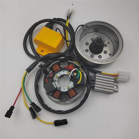 V Flywheel Rotator Cdi Unit Rectifier Stator Coils Ignition Set For