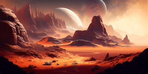 Premium Photo | Mars the red planet