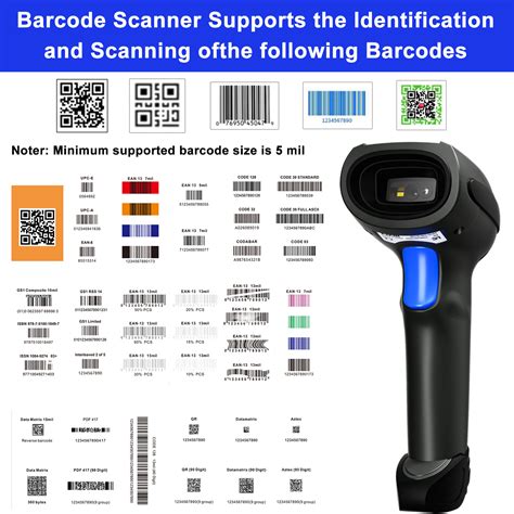 Lenvii Cw Handheld G Wireless Barcode Scanner With Usb Receiver