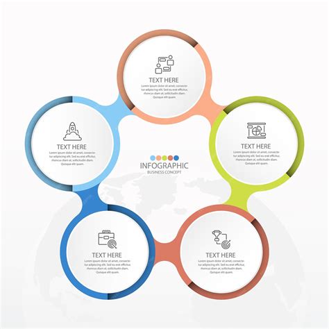 Premium Vector Basic Circle Infographic Template With 5 Steps