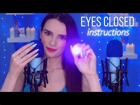 Asmr Follow My Instructions To Sleep Eyes Closed Ear To Ear Whispers