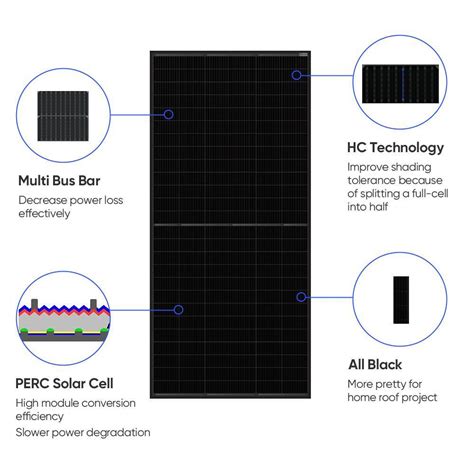 Mono Perc Half Cut Mono W Solar Panel Pv Module China Solar Panel