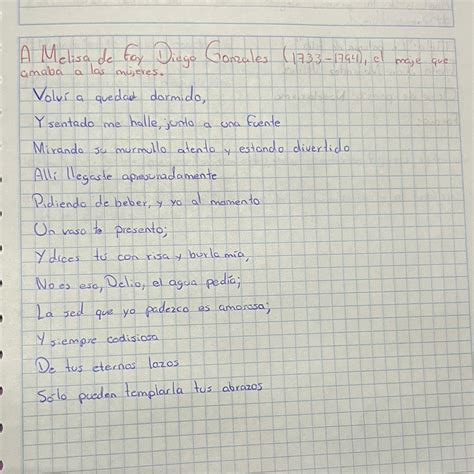 Escribir el análisis del siguiente poema lo alumnos