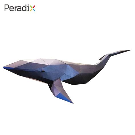 2018 Whale Paper Model Blue 3D Whale Puzzle High Performance Kid ...