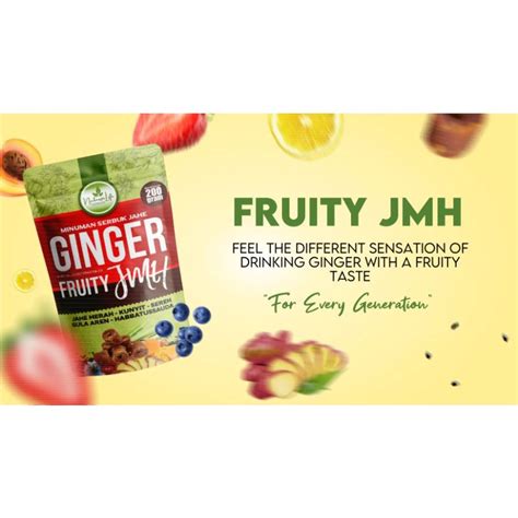 Jual Fruity Ginger JMH Jahe Merah Plus Habbatusauda Dengan Rasa Sensasi