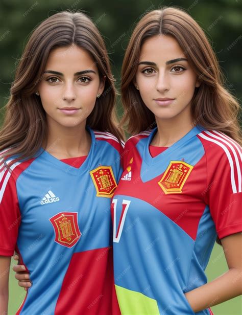 Premium Photo | Spain soccer player woman