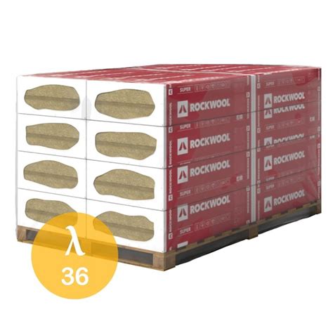 100mm 1 8m2 Pack Rockwool Frontrock Super External Wall Insulation