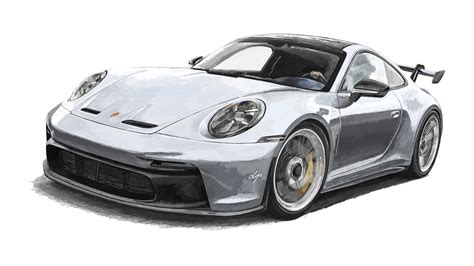 Quick sketch of the Porsche 992 GT3 I drew in Procreate! : r/Porsche