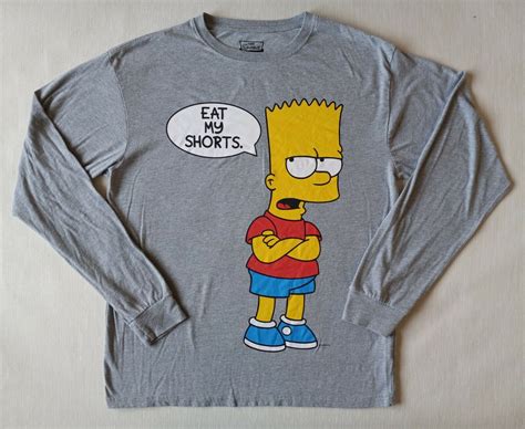 The Simpsons Bart Simpson Eat My Shorts Long Sleeve S… - Gem