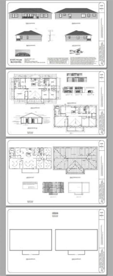 60x30 House 4 Bedroom 2 Bath 1800 Sq Ft PDF Floor Etsy