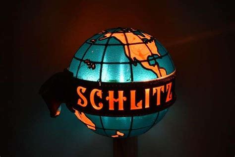 Vintage Schlitz Globe Light Up Advertising Rotating Motion Beer Sign