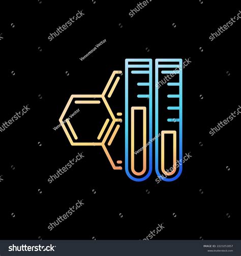 Two Test Tubes Chemical Compound Vector Stock Vector Royalty Free 2223251857 Shutterstock