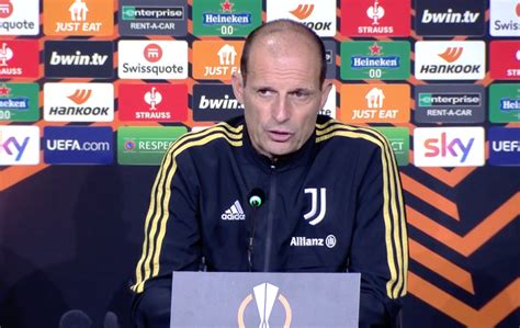 Massimiliano Allegri Sexprime Avant Le Match Deuropa League Face